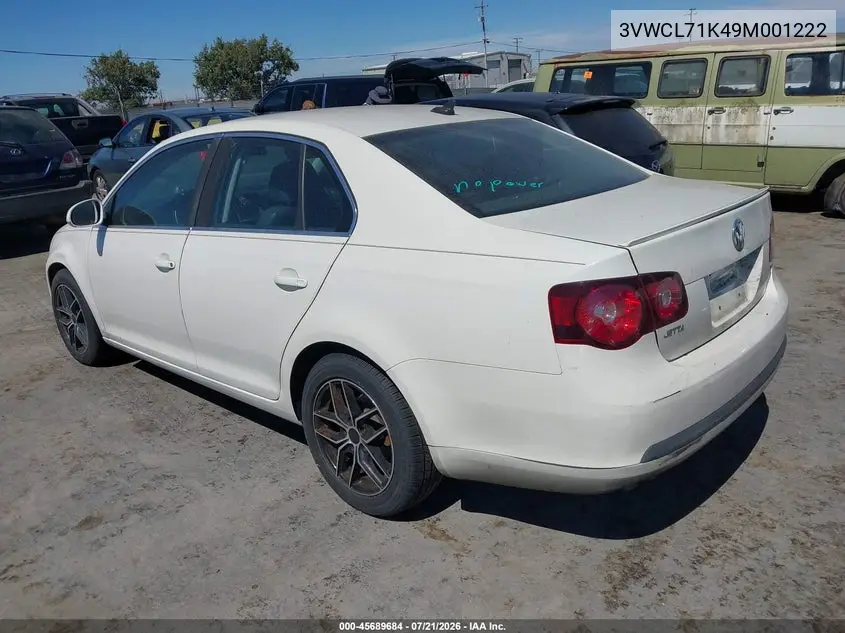 2009 Volkswagen Jetta Tdi Loyal Edition VIN: 3VWCL71K49M001222 Lot: 45689684