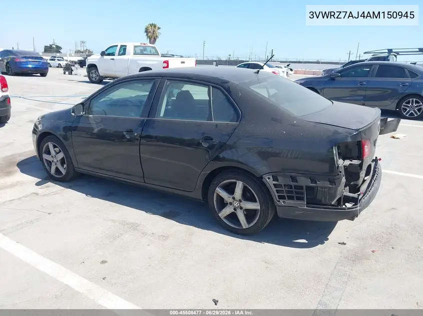 2010 Volkswagen Jetta Limited Edition VIN: 3VWRZ7AJ4AM150945 Lot: 45508477