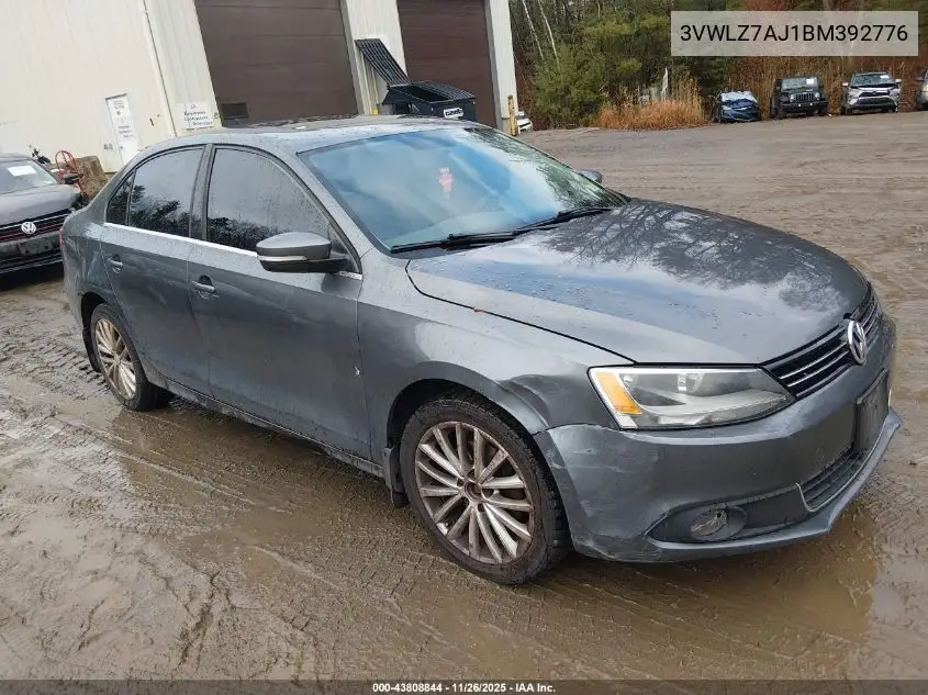 3VWLZ7AJ1BM392776 2011 Volkswagen Jetta 2.5L Sel