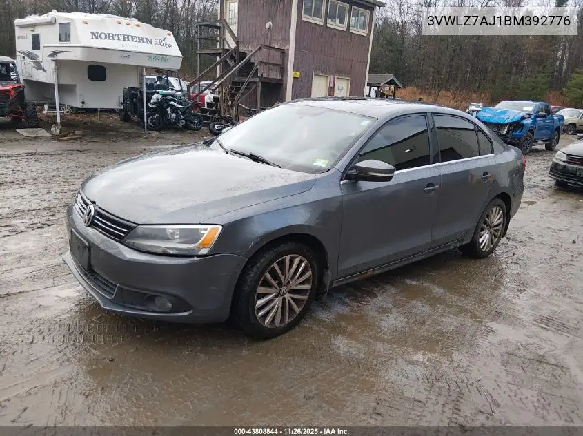 3VWLZ7AJ1BM392776 2011 Volkswagen Jetta 2.5L Sel