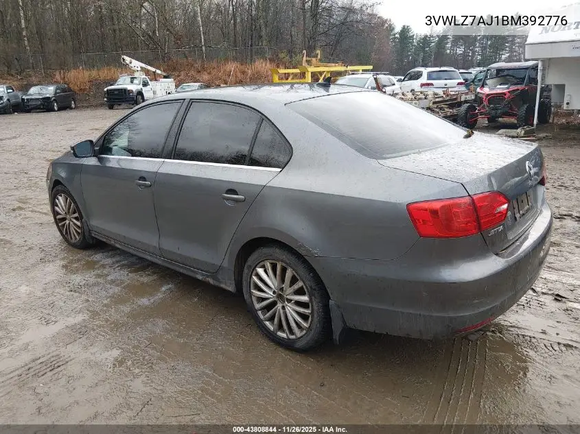 3VWLZ7AJ1BM392776 2011 Volkswagen Jetta 2.5L Sel