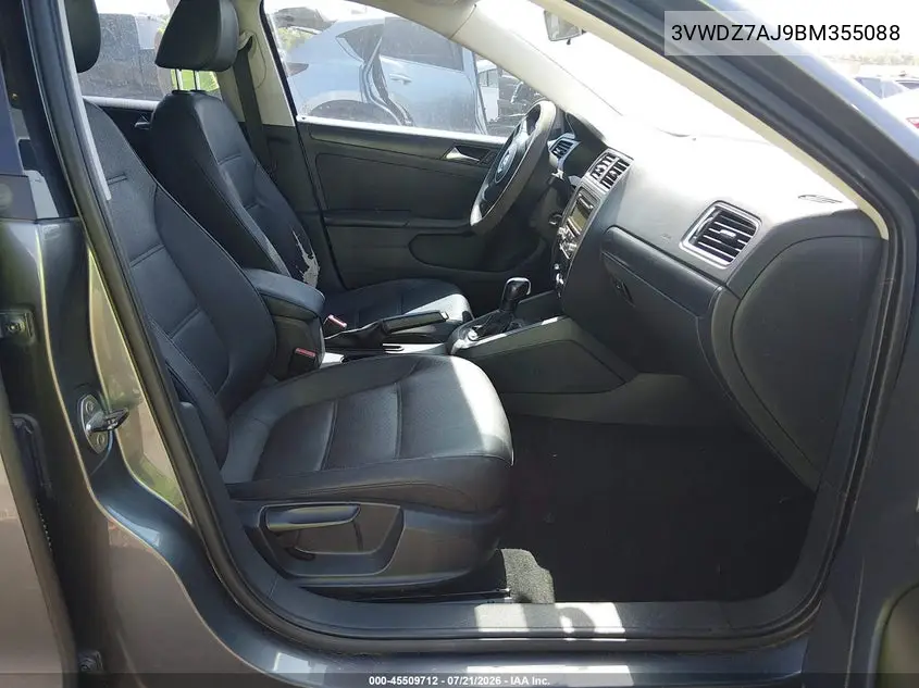 2011 Volkswagen Jetta 2.5L Se VIN: 3VWDZ7AJ9BM355088 Lot: 45509712