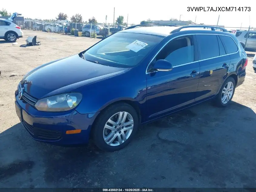 3VWPL7AJXCM714173 2012 Volkswagen Jetta Sportwagen 2.0L Tdi