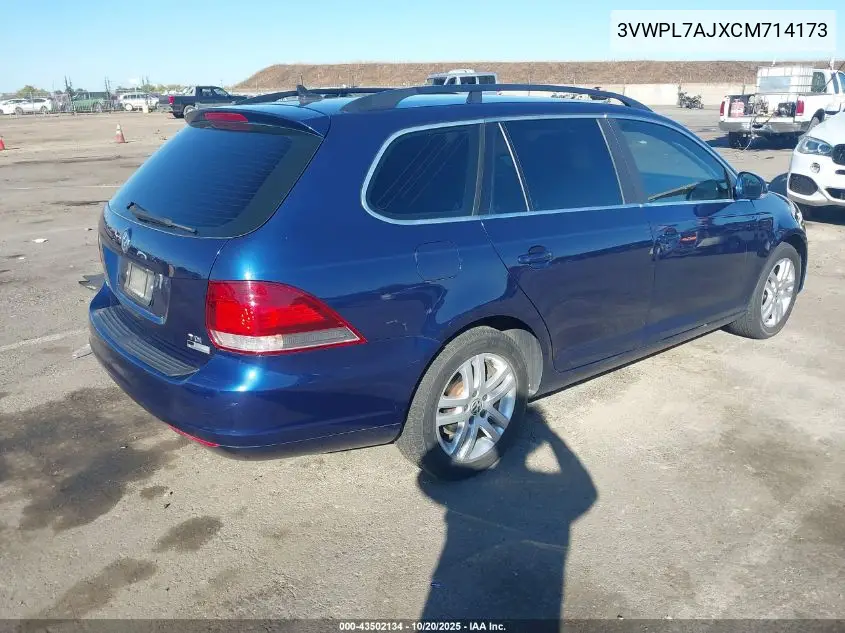 3VWPL7AJXCM714173 2012 Volkswagen Jetta Sportwagen 2.0L Tdi