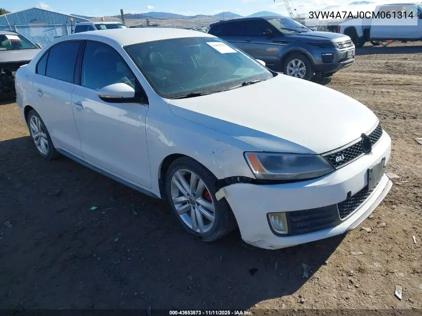 3VW4A7AJ0CM061314 2012 Volkswagen Jetta Gli