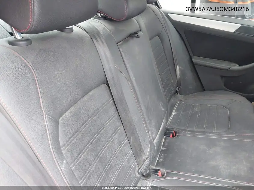 2012 Volkswagen Jetta Gli Autobahn W/Nav VIN: 3VW5A7AJ5CM348216 Lot: 45314175