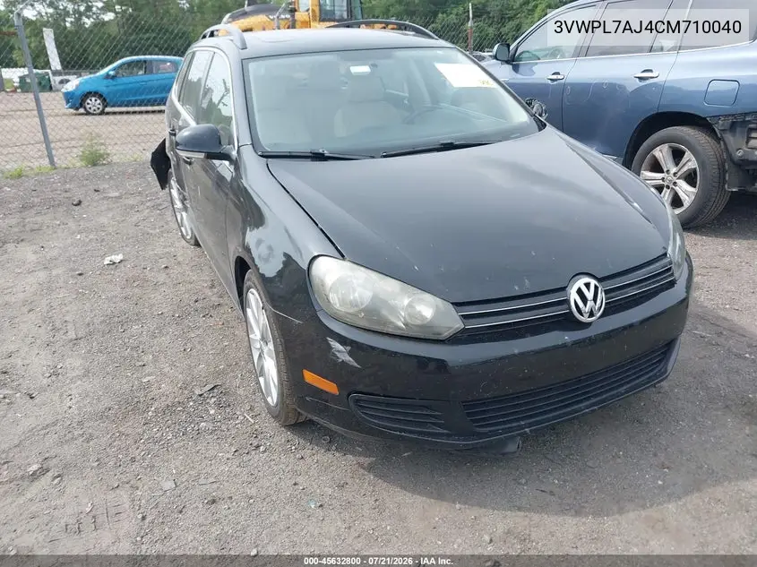 2012 Volkswagen Jetta Sportwagen 2.0L Tdi VIN: 3VWPL7AJ4CM710040 Lot: 45632800
