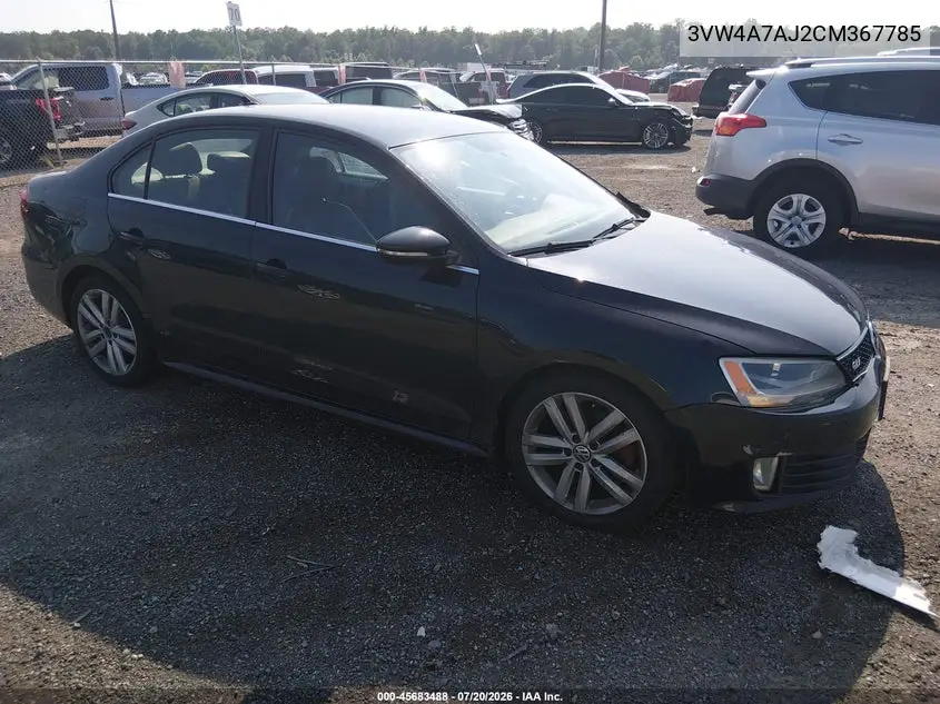 2012 Volkswagen Jetta Gli VIN: 3VW4A7AJ2CM367785 Lot: 45683488
