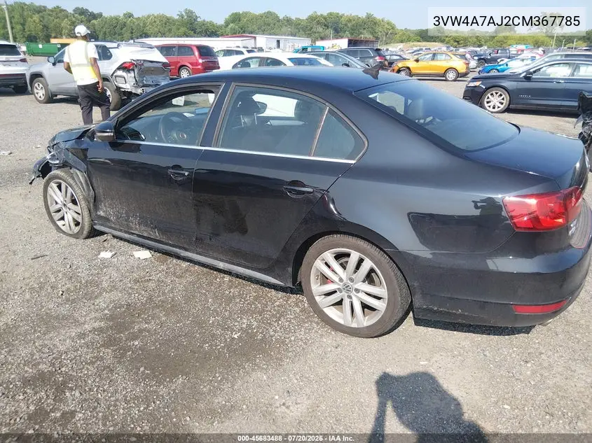 2012 Volkswagen Jetta Gli VIN: 3VW4A7AJ2CM367785 Lot: 45683488