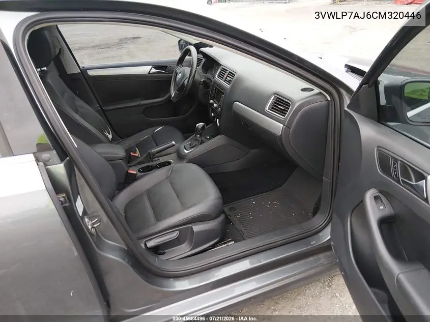 2012 Volkswagen Jetta 2.5L Sel VIN: 3VWLP7AJ6CM320446 Lot: 45684496