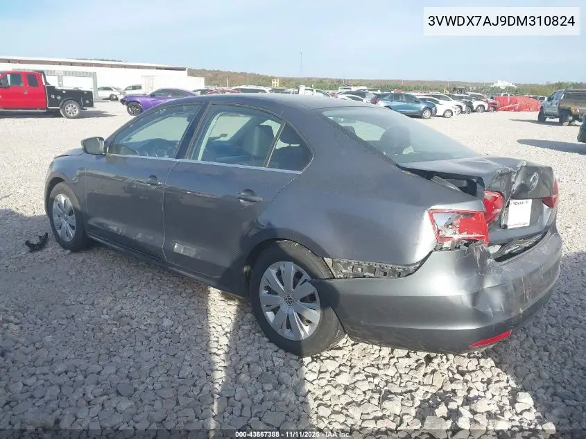 3VWDX7AJ9DM310824 2013 Volkswagen Jetta 2.5L Se