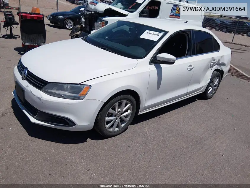 2013 Volkswagen Jetta 2.5L Se VIN: 3VWDX7AJ0DM391664 Lot: 45618608