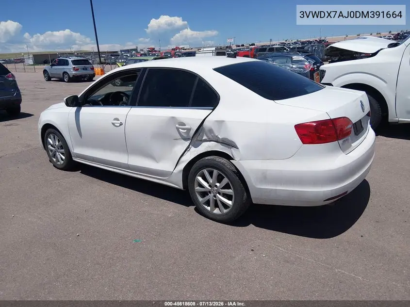2013 Volkswagen Jetta 2.5L Se VIN: 3VWDX7AJ0DM391664 Lot: 45618608