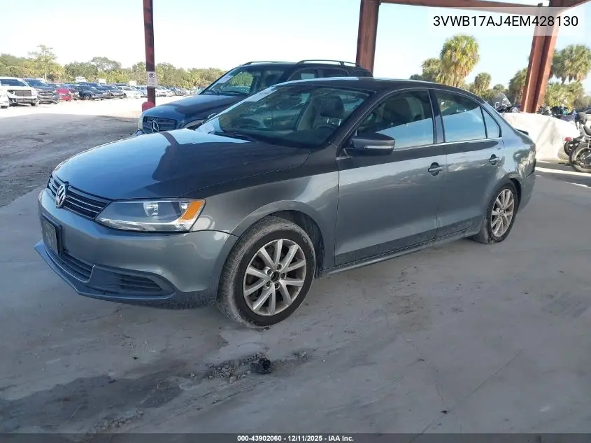 3VWB17AJ4EM428130 2014 Volkswagen Jetta 1.8T Se