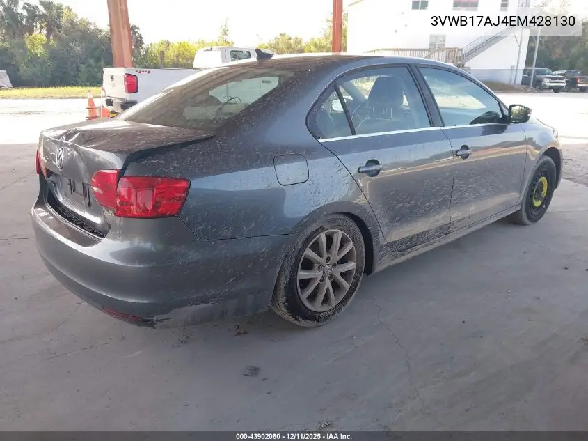 3VWB17AJ4EM428130 2014 Volkswagen Jetta 1.8T Se