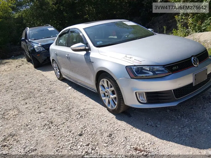 2014 Volkswagen Jetta Gli Edition 30 W/Nav VIN: 3VW4T7AJ6EM275642 Lot: 45662174