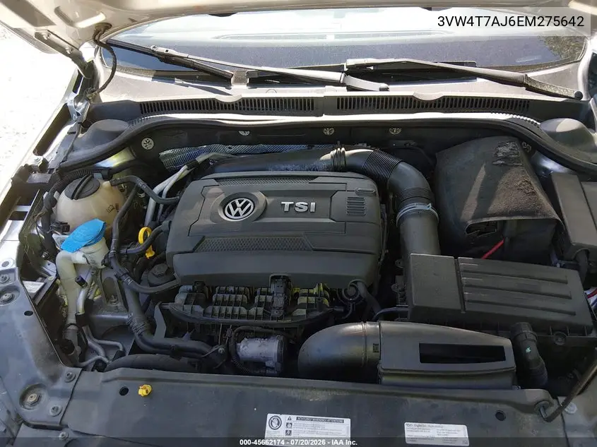 2014 Volkswagen Jetta Gli Edition 30 W/Nav VIN: 3VW4T7AJ6EM275642 Lot: 45662174