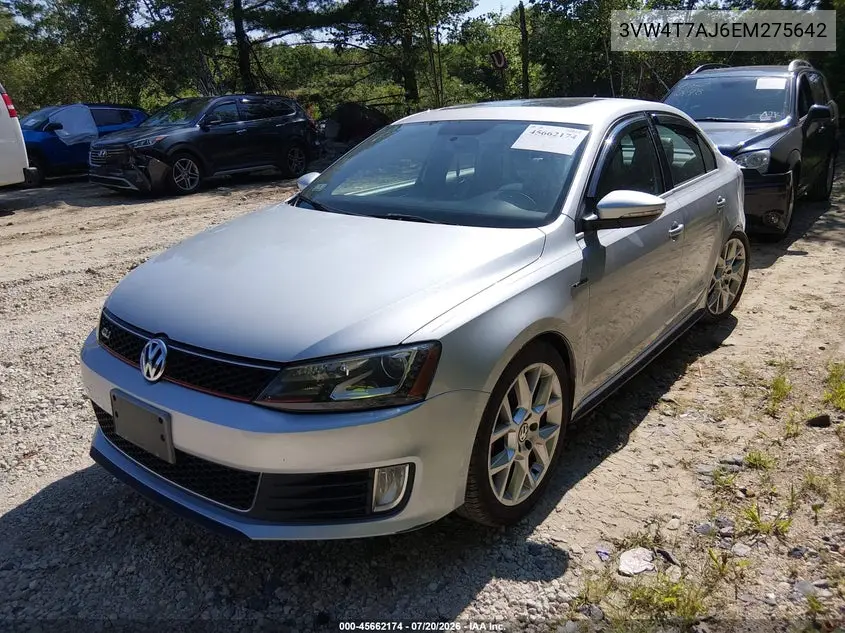 2014 Volkswagen Jetta Gli Edition 30 W/Nav VIN: 3VW4T7AJ6EM275642 Lot: 45662174