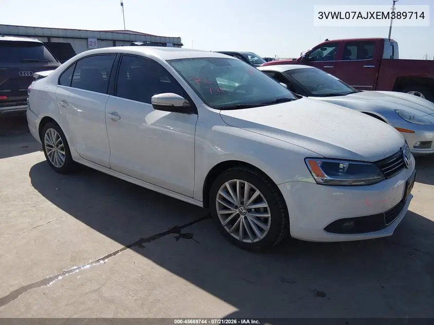 2014 Volkswagen Jetta 1.8T Sel VIN: 3VWL07AJXEM389714 Lot: 45669744