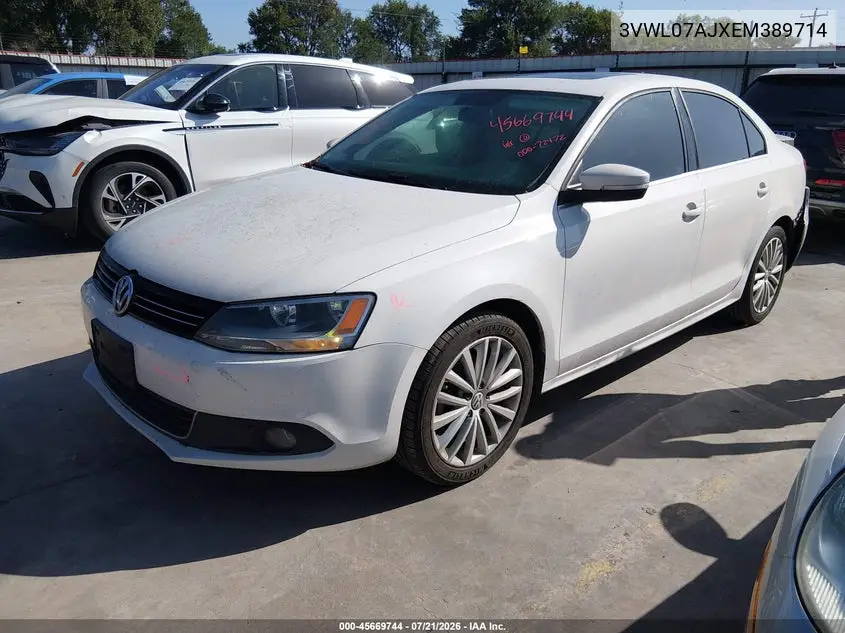 2014 Volkswagen Jetta 1.8T Sel VIN: 3VWL07AJXEM389714 Lot: 45669744