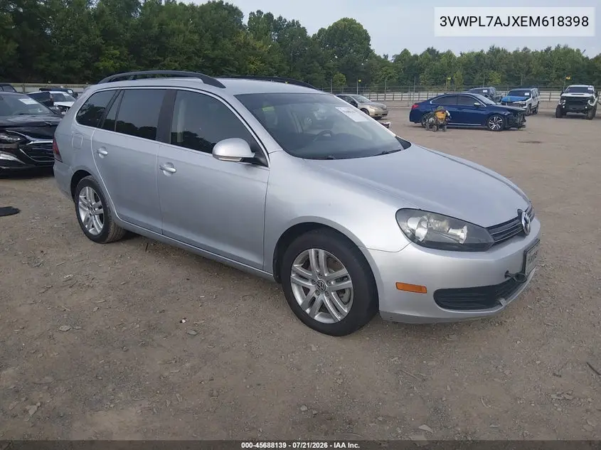 2014 Volkswagen Jetta Sportwagen 2.0L Tdi VIN: 3VWPL7AJXEM618398 Lot: 45688139