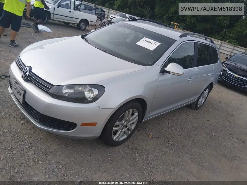 2014 Volkswagen Jetta Sportwagen 2.0L Tdi VIN: 3VWPL7AJXEM618398 Lot: 45688139