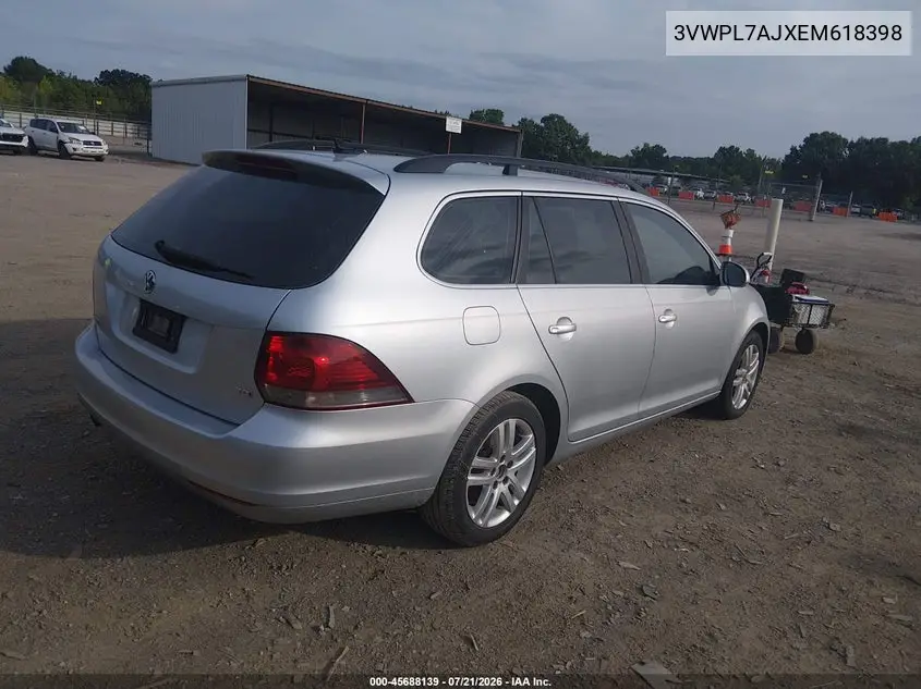 2014 Volkswagen Jetta Sportwagen 2.0L Tdi VIN: 3VWPL7AJXEM618398 Lot: 45688139