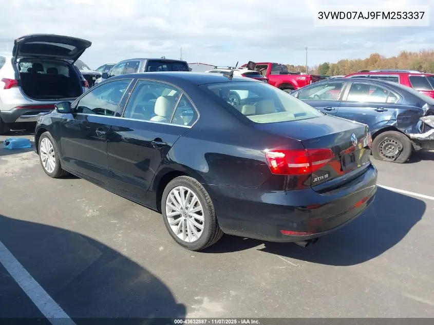 3VWD07AJ9FM253337 2015 Volkswagen Jetta 1.8T Se