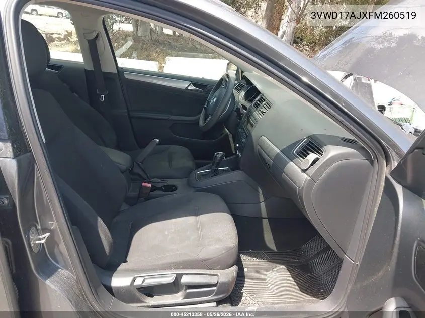 2015 Volkswagen Jetta 1.8T Se VIN: 3VWD17AJXFM260519 Lot: 45213358