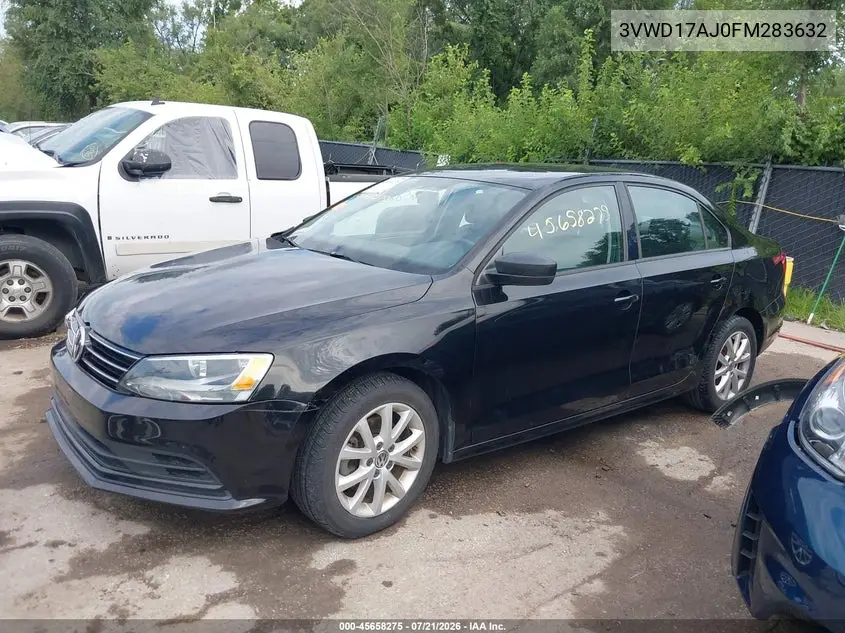 2015 Volkswagen Jetta 1.8T Se VIN: 3VWD17AJ0FM283632 Lot: 45658275