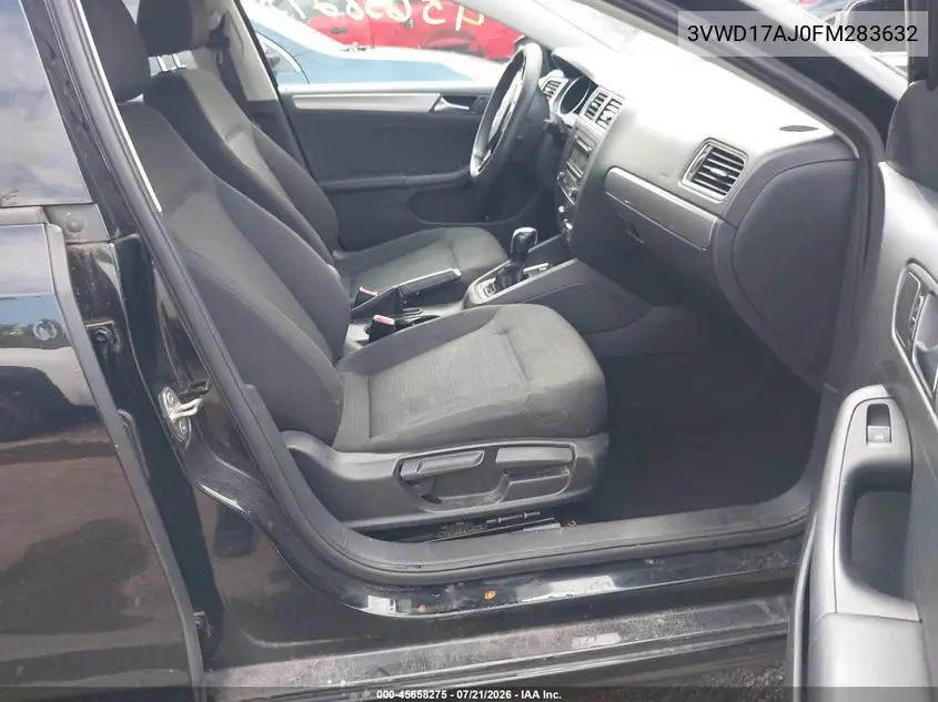 2015 Volkswagen Jetta 1.8T Se VIN: 3VWD17AJ0FM283632 Lot: 45658275
