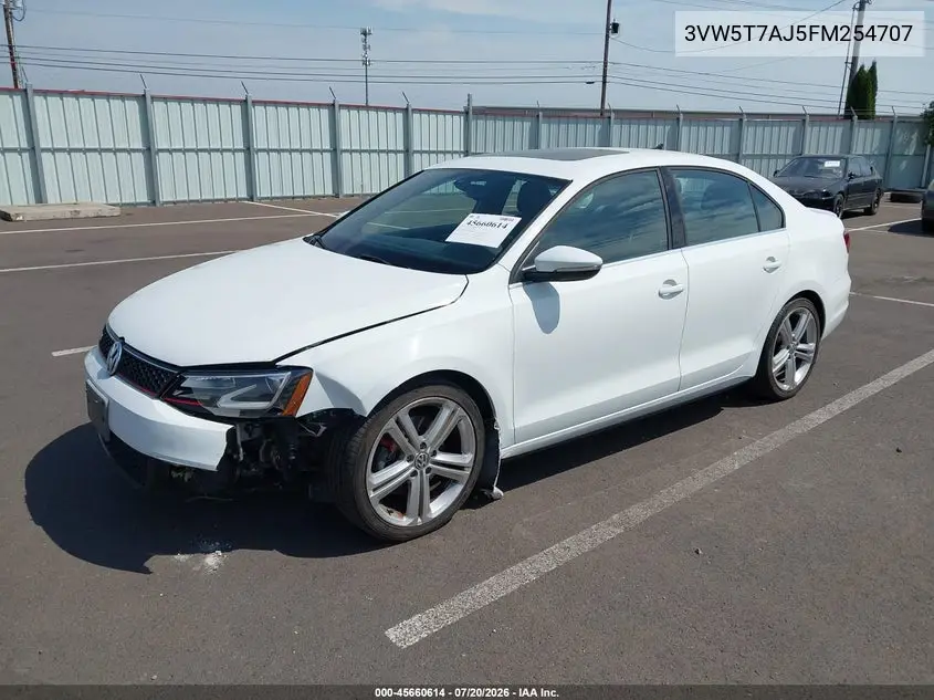 2015 Volkswagen Jetta 2.0T Gli Sel VIN: 3VW5T7AJ5FM254707 Lot: 45660614