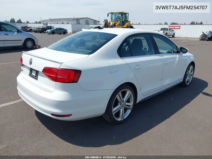 2015 Volkswagen Jetta 2.0T Gli Sel VIN: 3VW5T7AJ5FM254707 Lot: 45660614