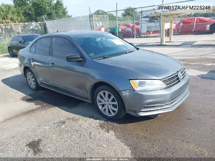 2015 Volkswagen Jetta 1.8T Se VIN: 3VWD17AJ6FM225248 Lot: 45666952