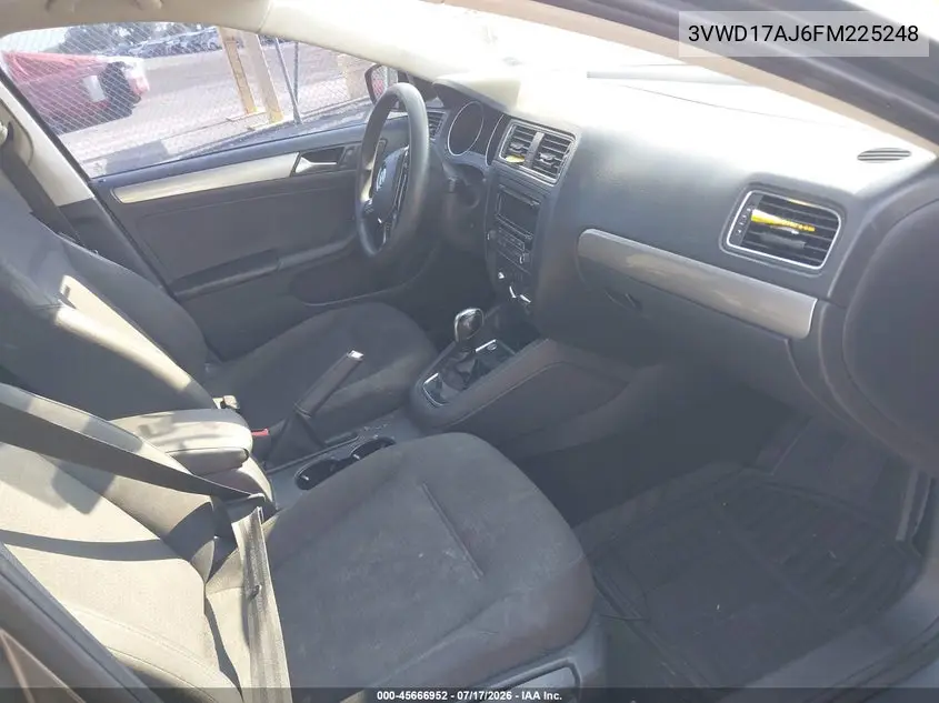 2015 Volkswagen Jetta 1.8T Se VIN: 3VWD17AJ6FM225248 Lot: 45666952