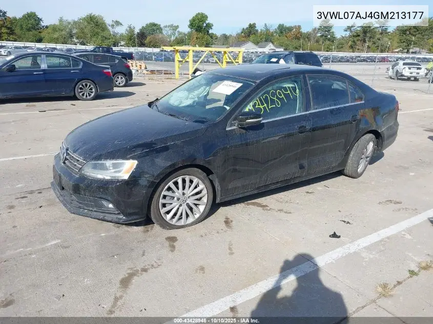 3VWL07AJ4GM213177 2016 Volkswagen Jetta 1.8T Sel