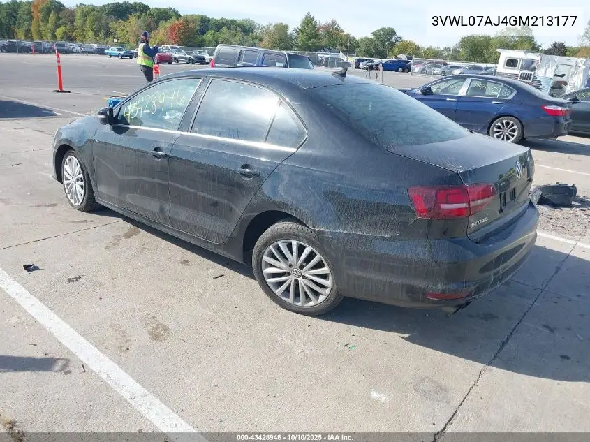 3VWL07AJ4GM213177 2016 Volkswagen Jetta 1.8T Sel