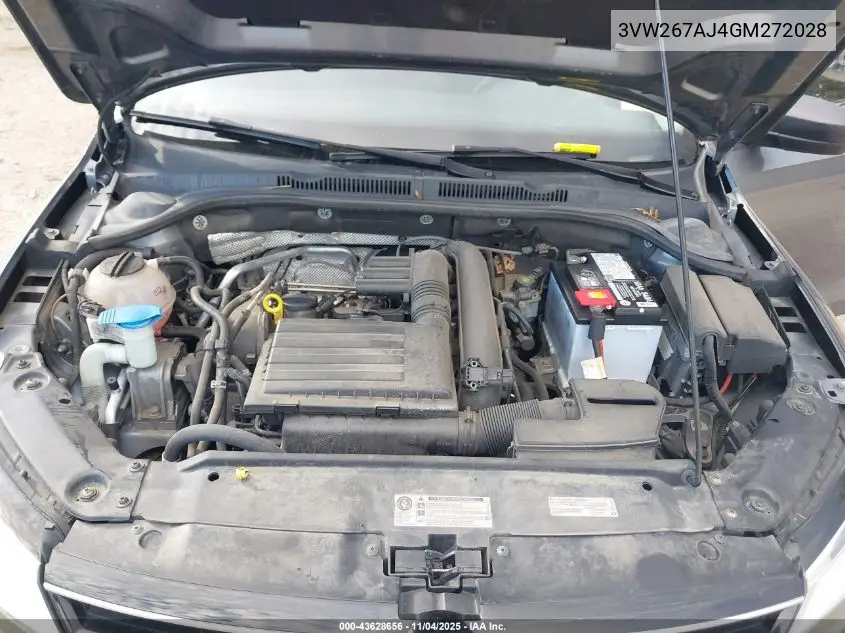 3VW267AJ4GM272028 2016 Volkswagen Jetta 1.4T S