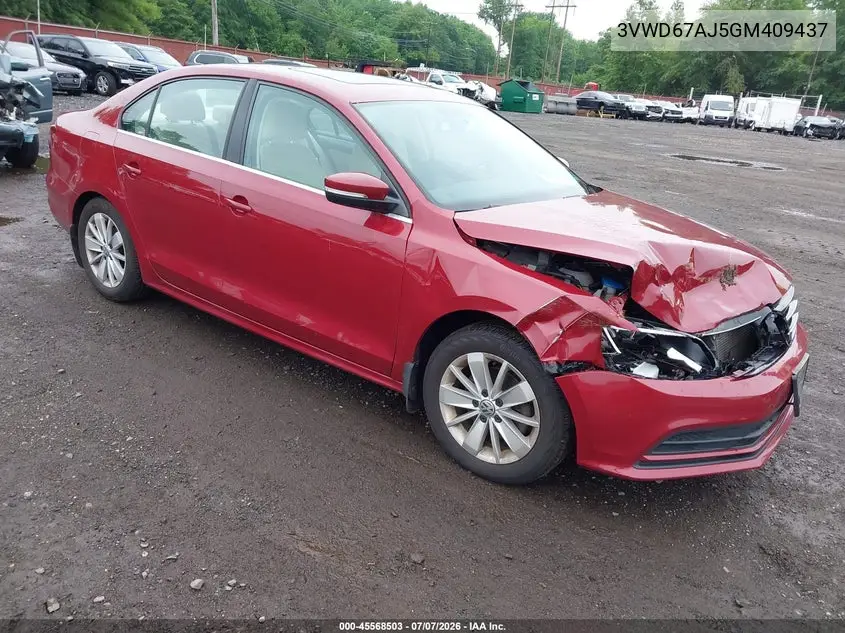 2016 Volkswagen Jetta 1.4T Se VIN: 3VWD67AJ5GM409437 Lot: 45568503