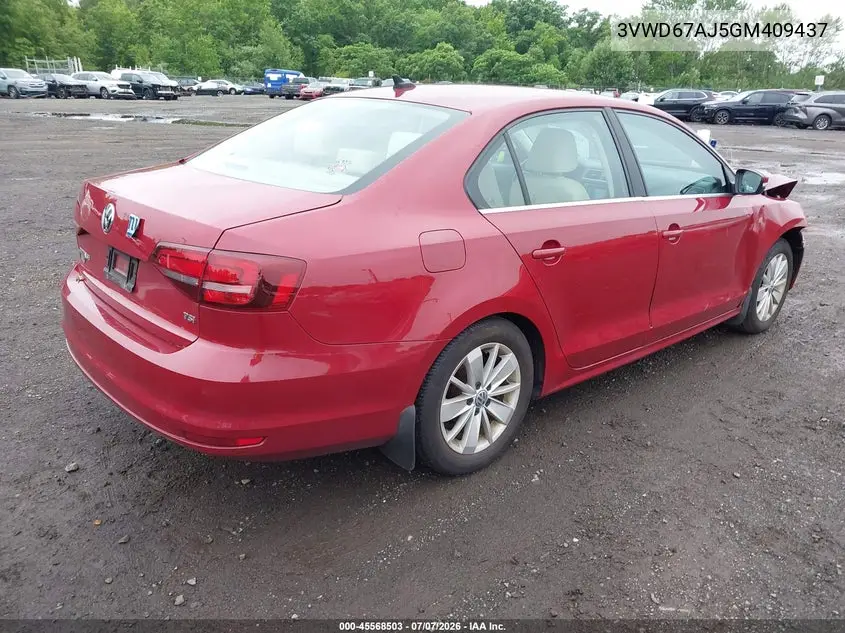 2016 Volkswagen Jetta 1.4T Se VIN: 3VWD67AJ5GM409437 Lot: 45568503