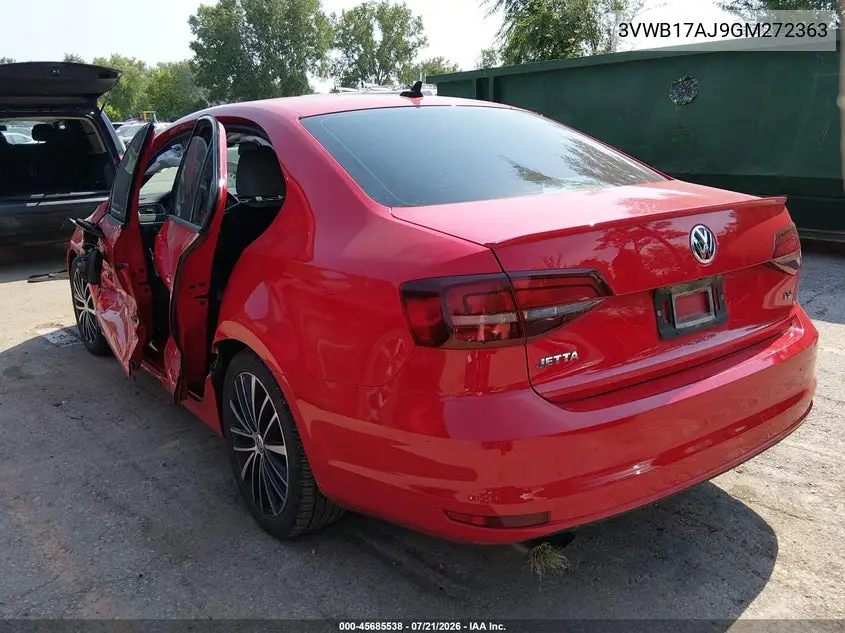 2016 Volkswagen Jetta 1.8T Sport VIN: 3VWB17AJ9GM272363 Lot: 45685538