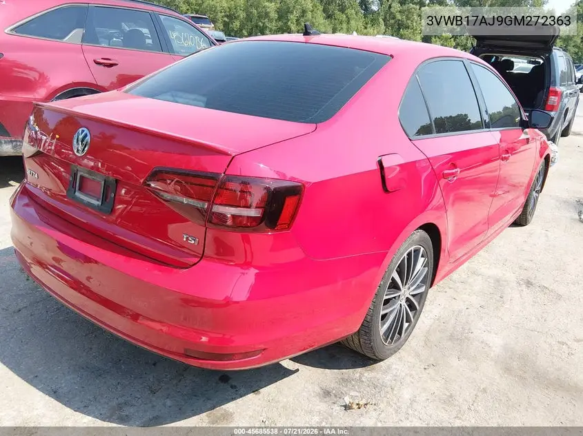 2016 Volkswagen Jetta 1.8T Sport VIN: 3VWB17AJ9GM272363 Lot: 45685538