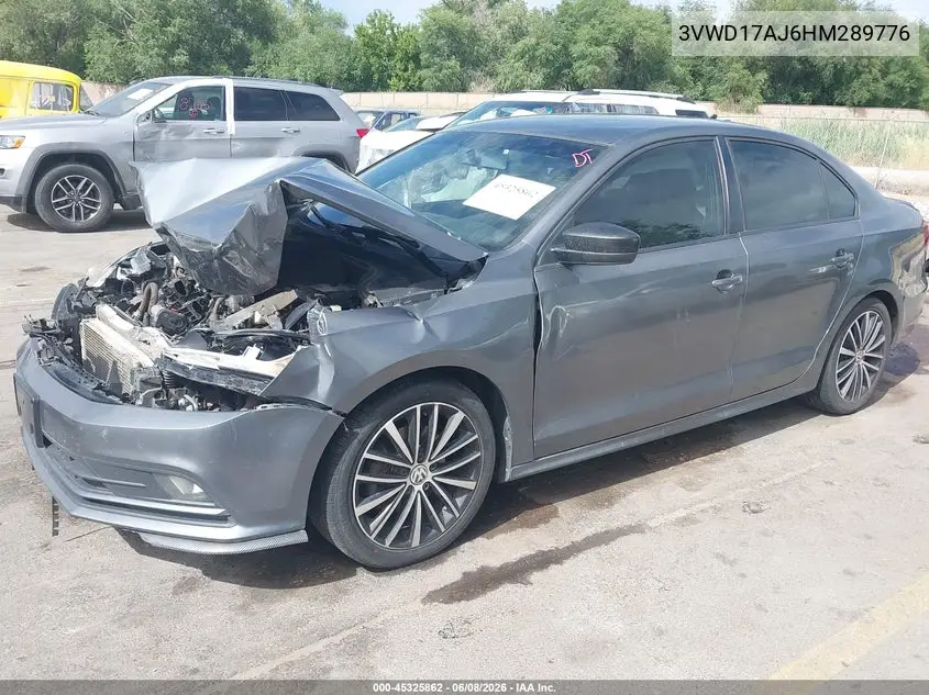 2017 Volkswagen Jetta 1.8T Sport VIN: 3VWD17AJ6HM289776 Lot: 45325862