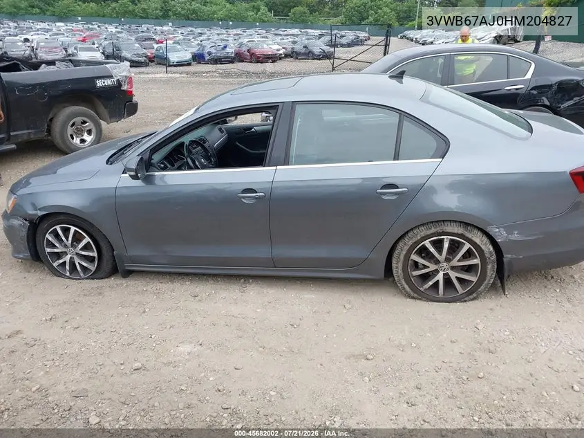 2017 Volkswagen Jetta 1.4T Se VIN: 3VWB67AJ0HM204827 Lot: 45682002