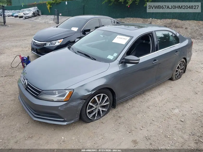 2017 Volkswagen Jetta 1.4T Se VIN: 3VWB67AJ0HM204827 Lot: 45682002