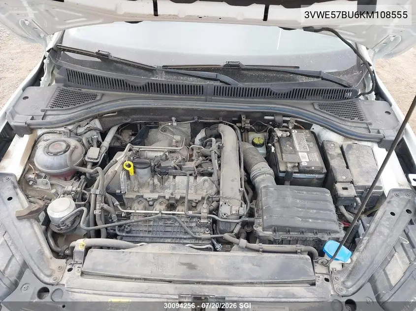2019 Volkswagen Jetta Sel VIN: 3VWE57BU6KM108555 Lot: 30094256