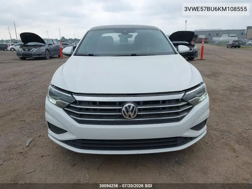 2019 Volkswagen Jetta Sel VIN: 3VWE57BU6KM108555 Lot: 30094256