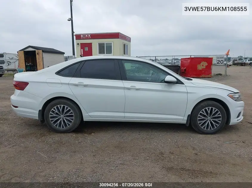 2019 Volkswagen Jetta Sel VIN: 3VWE57BU6KM108555 Lot: 30094256