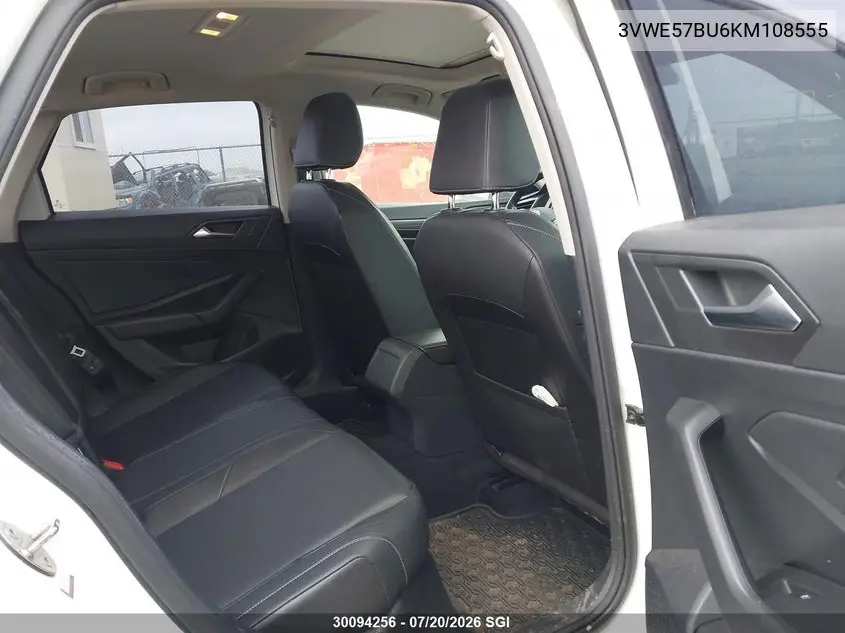 2019 Volkswagen Jetta Sel VIN: 3VWE57BU6KM108555 Lot: 30094256