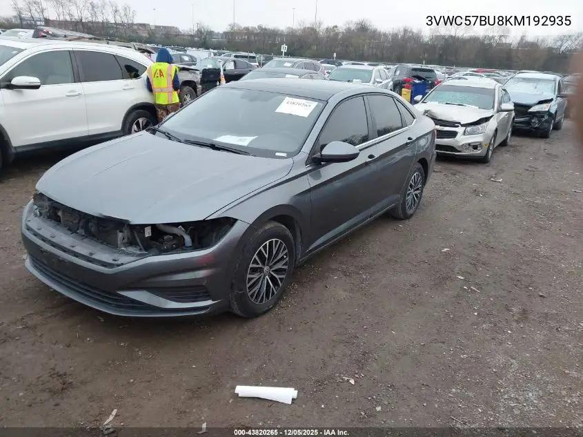 3VWC57BU8KM192935 2019 Volkswagen Jetta 1.4T R-Line/1.4T S/1.4T Se